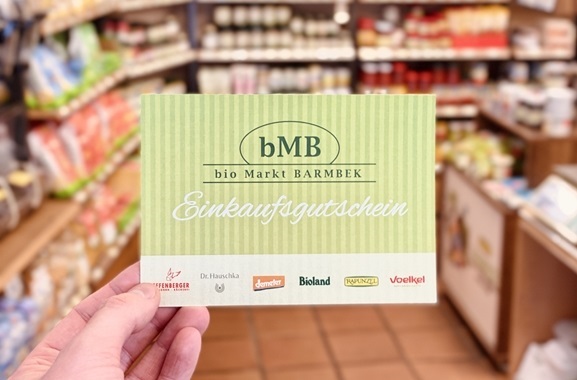 Die besten Geschenkideen aus Hamburg - Barmbek: Gutschein vom bioMarkt BARMBEK