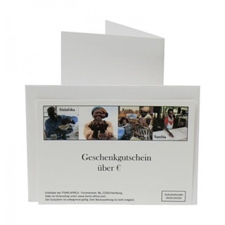 Besondere Geschenkideen aus Hamburg: I.T.E.M.S. Africa Geschenkgutschein