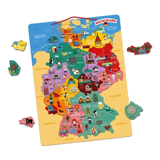 Geschenke aus Hamburg: Magnetische Deutschland-Karte (Janod)