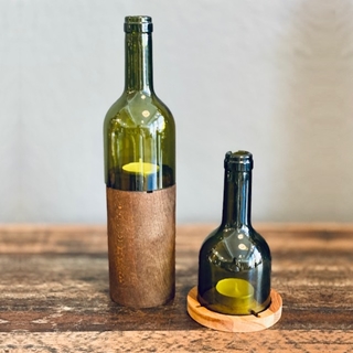 Besondere Geschenkideen aus Hameln: Upcycling Weinflaschen-Licht