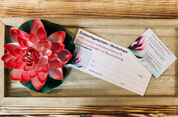 Besondere Geschenkideen aus Braunschweig: Gutschein aus Simones Seifenmanufaktur