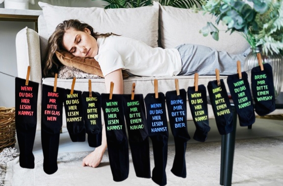 Besondere Geschenkideen aus Minden: Lustige Sprüche-Socken