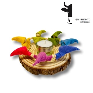 Besondere Geschenkideen aus Minden: Wichtelkerze von lea laurent textildesign