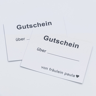 Besondere Geschenkideen aus Lüneburg: Gutschein von fräulein paula