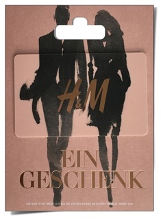 Besondere Geschenkideen aus Emsdetten: Geschenkkarte von H&M